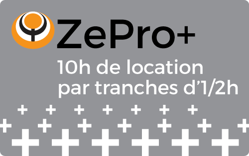 Carte ZePro+ de 10h de location