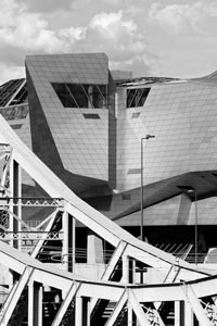 Détail d'architecture du musée des Confluences à Lyon