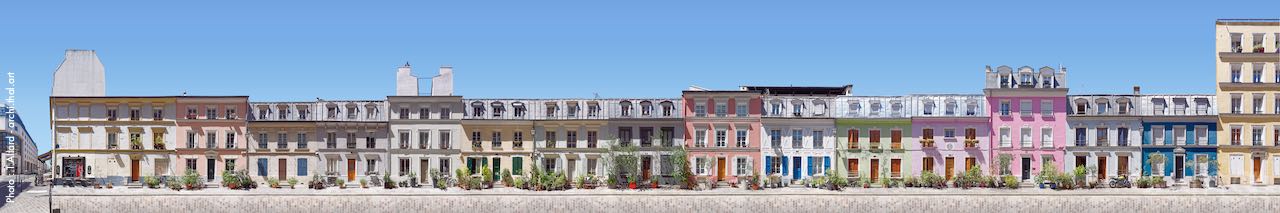 Photographie d'architecture du patrimoine de la rue Crémieux à Paris