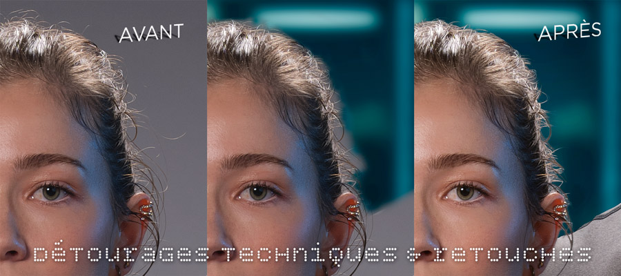 Détourage de cheveux professionnel